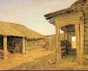 Ivan Shishkin Country Courtyard china oil painting artist